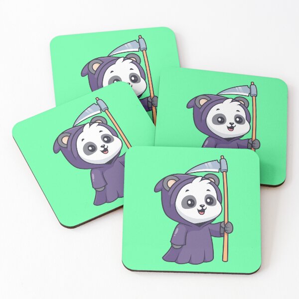 Item preview, Cute Polar Bear Grim Reaper Cartoon Vector Icon Illustration designed and sold by hjian8219.