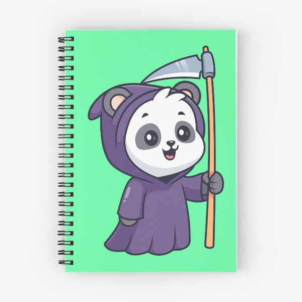Item preview, Cute Polar Bear Grim Reaper Cartoon Vector Icon Illustration designed and sold by hjian8219.