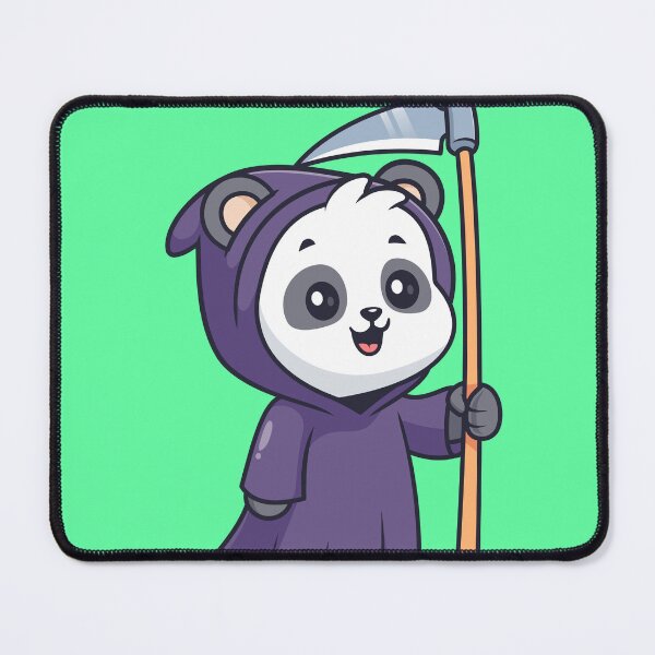 Item preview, Cute Polar Bear Grim Reaper Cartoon Vector Icon Illustration designed and sold by hjian8219.