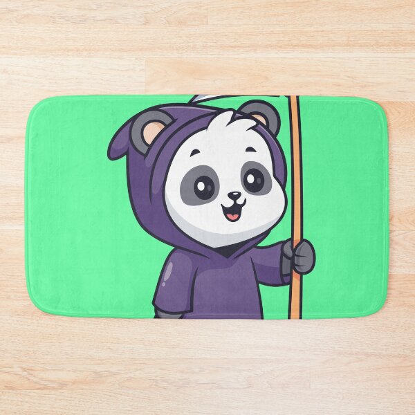 Item preview, Cute Polar Bear Grim Reaper Cartoon Vector Icon Illustration designed and sold by hjian8219.