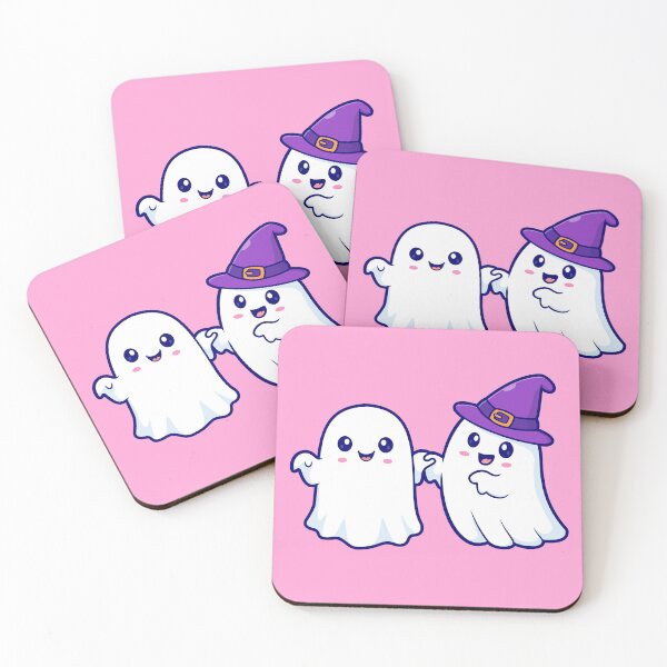 Item preview, Cute Witch Ghost Holding Hand Cartoon Vector Icon Illustration designed and sold by hjian8219.