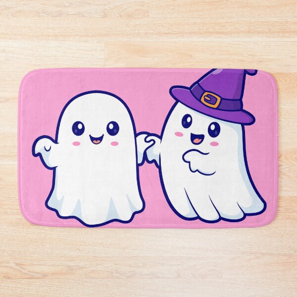 Item preview, Cute Witch Ghost Holding Hand Cartoon Vector Icon Illustration designed and sold by hjian8219.