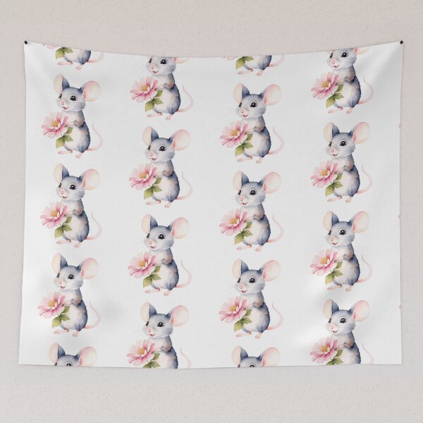 Item preview, Colorful Watercolor Mouse designed and sold by Victoria Riabov.