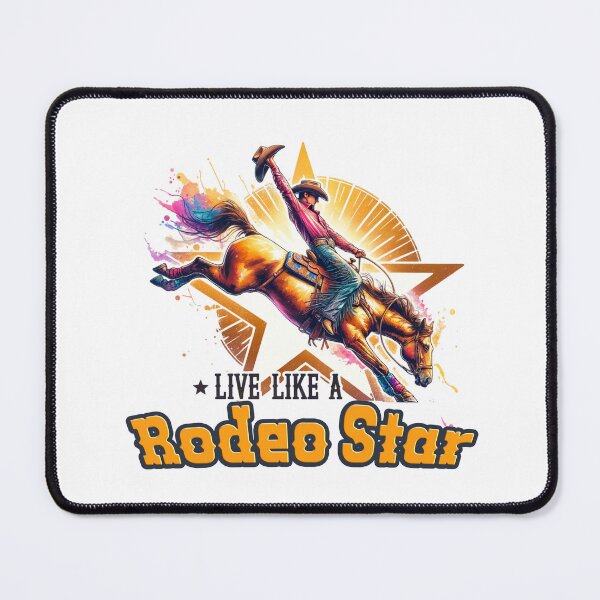 Item preview, Wild West Watercolor Collection, RODEO STAR, Authentic Western Apparel, Accessories & Home Decor designed and sold by artedigital99.