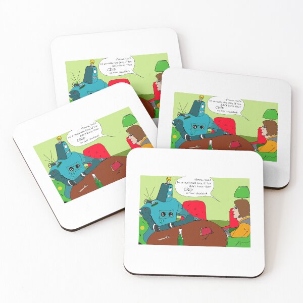 Item preview, Robot and Girl Dinner Date Cartoon designed and sold by Grant Wilson.