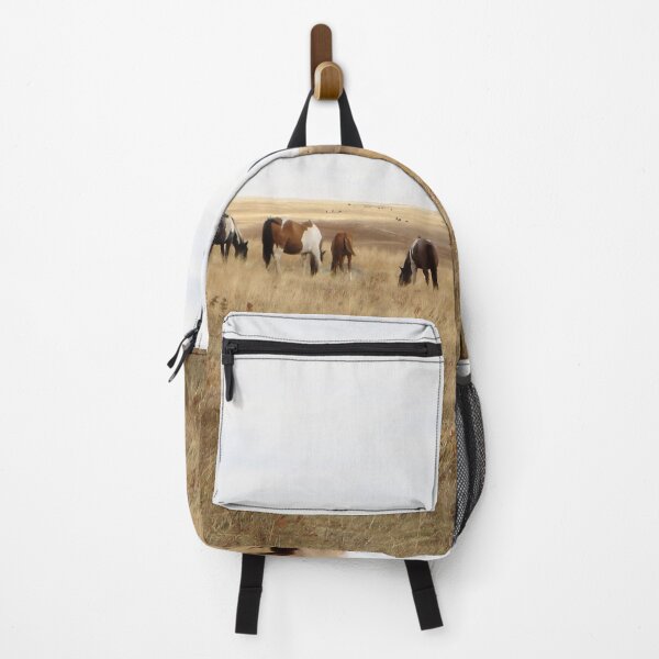Item preview, Horse Herd Grazing on a Gentle Dry Hill designed and sold by Vivar Photo.