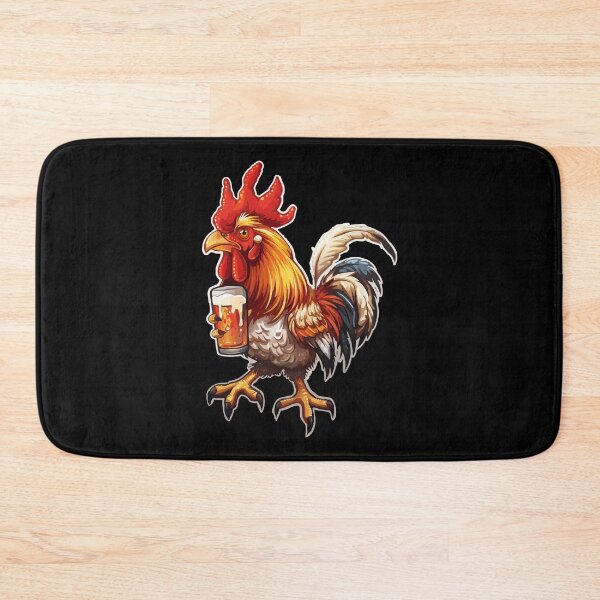 Item preview, Rooster Drinking A Beer designed and sold by VelvetRoom.