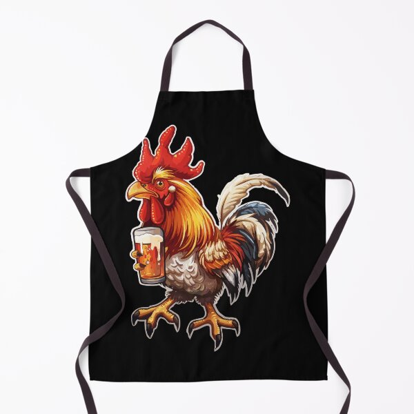 Item preview, Rooster Drinking A Beer designed and sold by VelvetRoom.