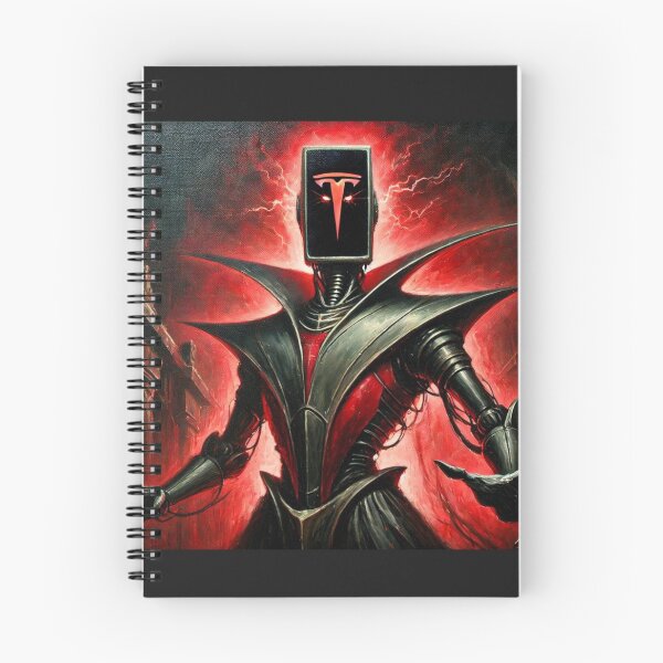 Item preview, evil Tesla bot designed and sold by TEEJAMBOREE.