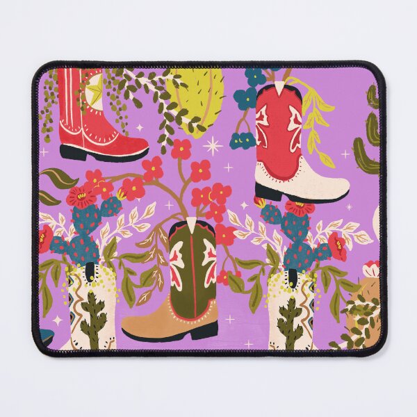 Item preview, Cowboy boot with cactus and Florals designed and sold by Bridgett3602.