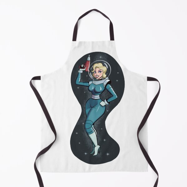 Item preview, Sexy Astronaut Pin-up Girl Retro Sci-Fi designed and sold by johnmgr21.