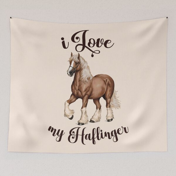 Item preview, i Love my Haflinger horse horsemanship riding equitation gift for horses lover  designed and sold by Fantasy Cache.