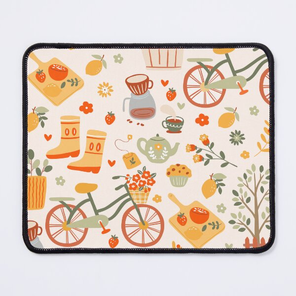 Item preview, hygge cottagecore tea garden bicycle designed and sold by Gossip Rag.
