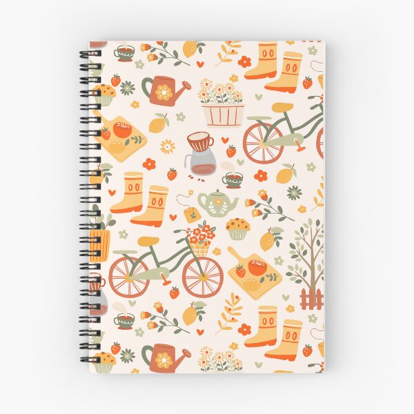 Item preview, hygge cottagecore tea garden bicycle designed and sold by Gossip Rag.