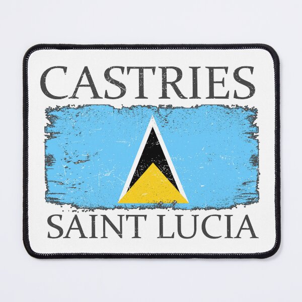 Item preview, Castries Saint Lucia Flag Saint Lucia Country Tourist designed and sold by farhanhafeez.