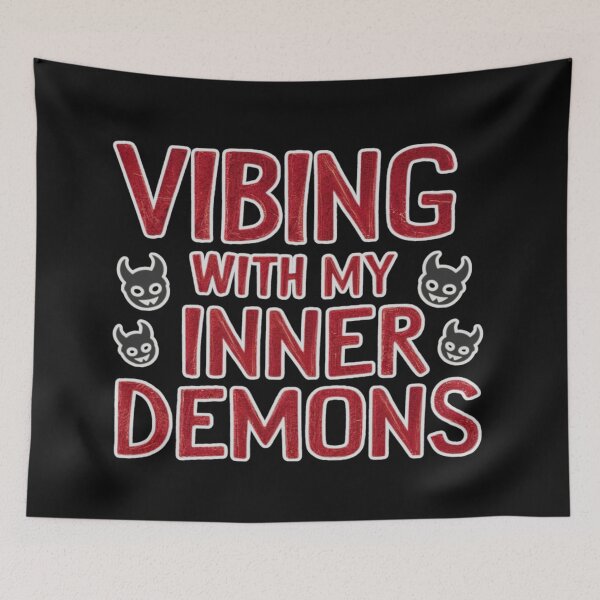 Item preview, Vibing With My Inner Demons designed and sold by SewnMemories.