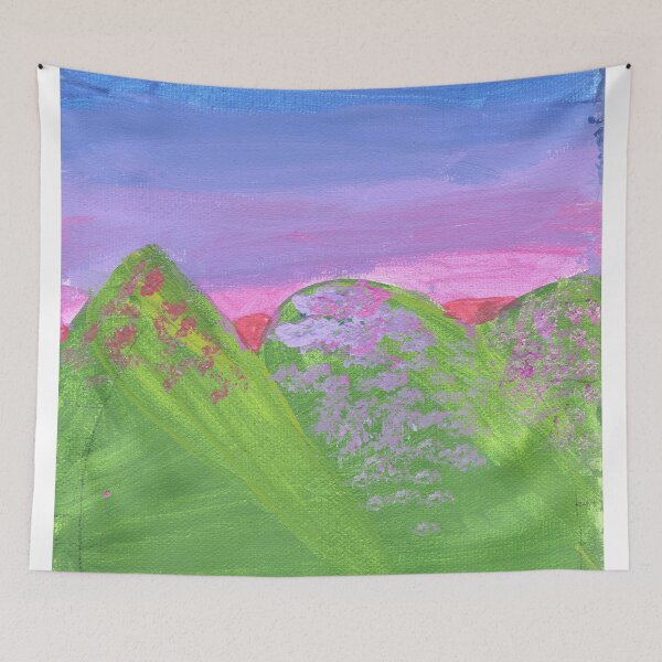 Item preview, Floral landscape designed and sold by EzrisArtGoodies.