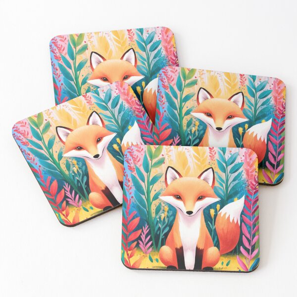 Artikelvorschau, Süßer Fuchs. Entzückender Fuchs, Aquarellfuchs, Fuchszeichnung, Blumenfuchs, Fuchsbild entworfen und verkauft von FoxVibes.