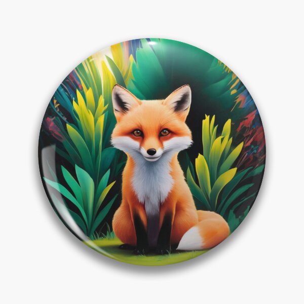 Item preview, Cute Fox. Adorable fox, watercolor fox, fox drawing, floral fox, fox image designed and sold by FoxVibes.