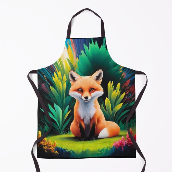 Item preview, Cute Fox. Adorable fox, watercolor fox, fox drawing, floral fox, fox image designed and sold by FoxVibes.