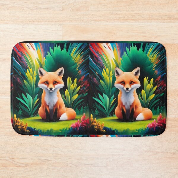Item preview, Cute Fox. Adorable fox, watercolor fox, fox drawing, floral fox, fox image designed and sold by FoxVibes.