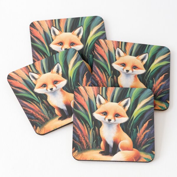 Artikelvorschau, Süßer Fuchs. Entzückender Fuchs, Aquarellfuchs, Fuchszeichnung, Blumenfuchs, Fuchsbild entworfen und verkauft von FoxVibes.