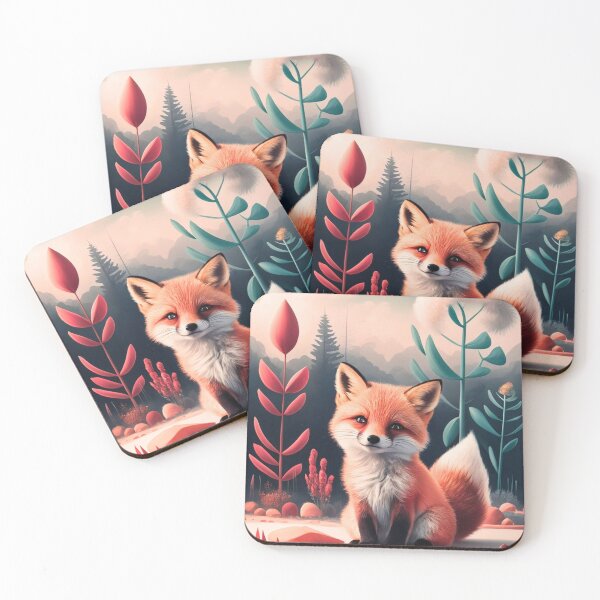 Artikelvorschau, Süßer Fuchs. Entzückender Fuchs, Aquarellfuchs, Fuchszeichnung, Blumenfuchs, Fuchsbild entworfen und verkauft von FoxVibes.