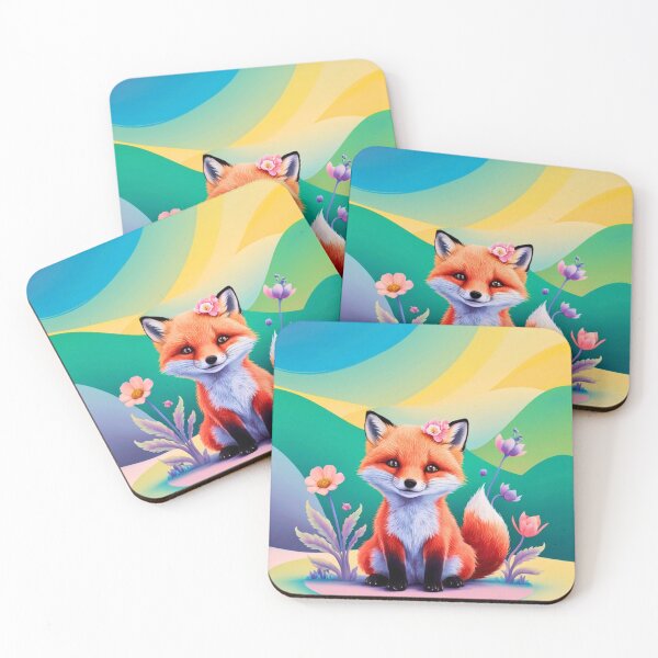 Artikelvorschau, Süßer Fuchs. Entzückender Fuchs, Aquarellfuchs, Fuchszeichnung, Blumenfuchs, Fuchsbild entworfen und verkauft von FoxVibes.