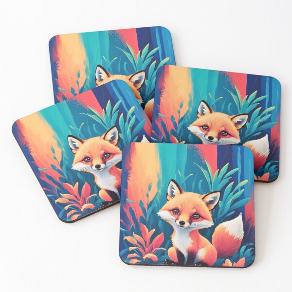 Artikelvorschau, Süßer Fuchs. Entzückender Fuchs, Aquarellfuchs, Fuchszeichnung, Blumenfuchs, Fuchsbild entworfen und verkauft von FoxVibes.