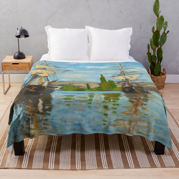 Item preview, Claude Monet Ships Riding on the Seine at Rouen Monet designed and sold by TeeARTHY.