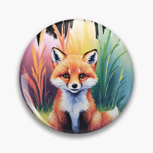 Artikelvorschau, Süßer Fuchs. Entzückender Fuchs, Aquarellfuchs, Fuchszeichnung, Blumenfuchs, Fuchsbild entworfen und verkauft von FoxVibes.