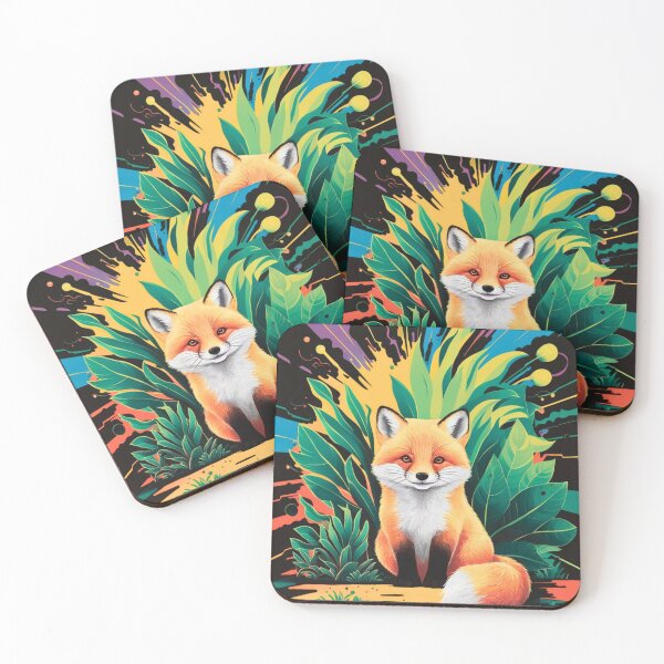 Item preview, Cute Fox. Adorable fox, watercolor fox, fox drawing, floral fox, fox image designed and sold by FoxVibes.