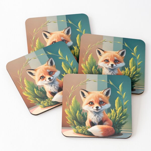 Artikelvorschau, Süßer Fuchs. Entzückender Fuchs, Aquarellfuchs, Fuchszeichnung, Blumenfuchs, Fuchsbild entworfen und verkauft von FoxVibes.