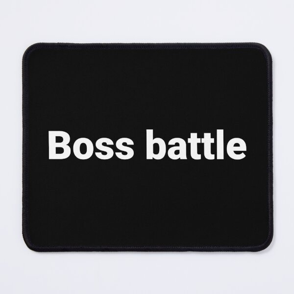 Item preview, Boss battle. designed and sold by Text-based T-Shirts and Gifts.