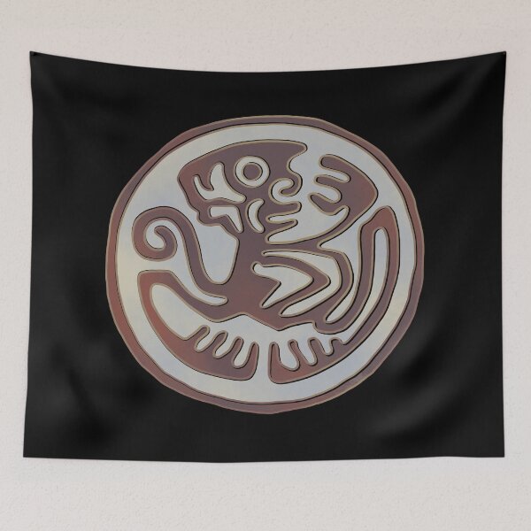Item preview, Ozomatli, monkey flat stamp designed and sold by DaveDanchuk.