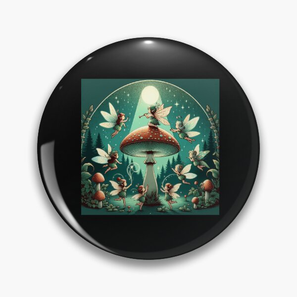 Item preview, Fairies Vintage Mushroom Mycology Foraging Mycologist designed and sold by Dressed For  Duty.