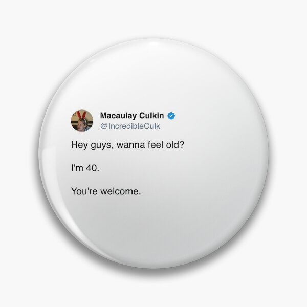 Artikelvorschau, Macaulay Culkin „Willst du dich alt fühlen?“ Tweet Sticker entworfen und verkauft von dmop81.