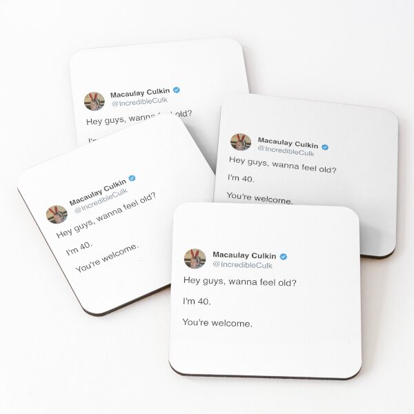Item preview, Macaulay Culkin “Wanna Feel Old?” Tweet Sticker designed and sold by dmop81.