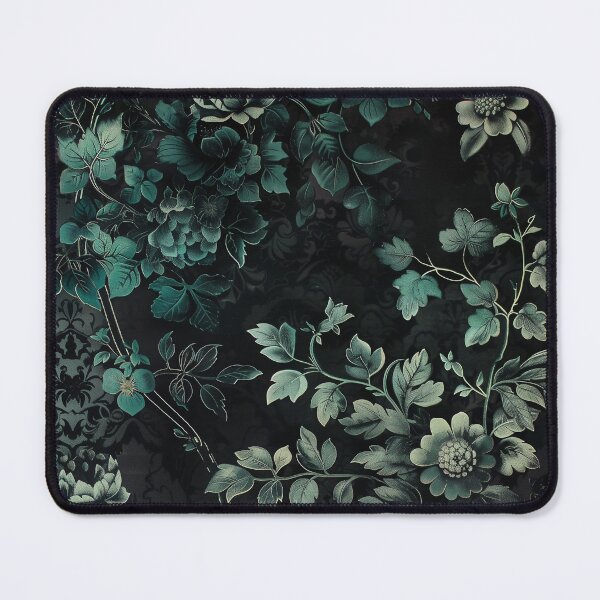 Item preview, Emerald green Dark Moody Florals designed and sold by gothart.