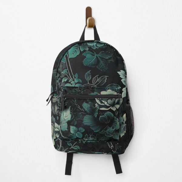 Item preview, Emerald green Dark Moody Florals designed and sold by gothart.