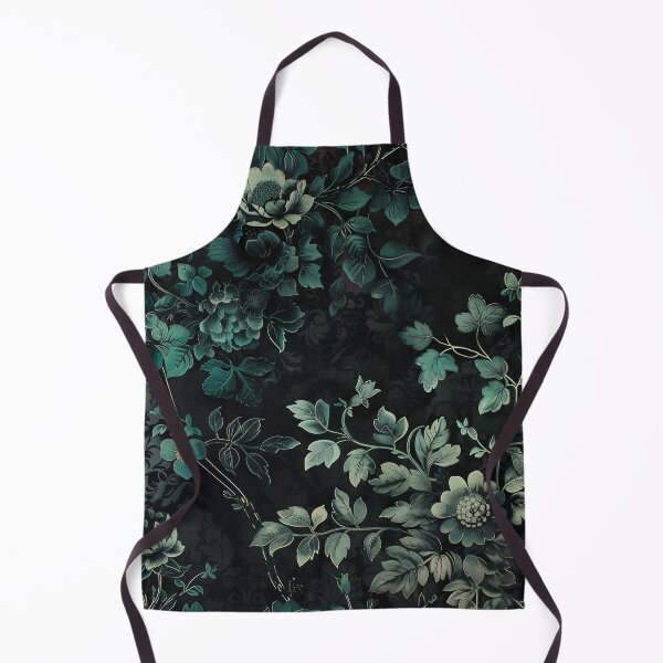 Item preview, Emerald green Dark Moody Florals designed and sold by gothart.