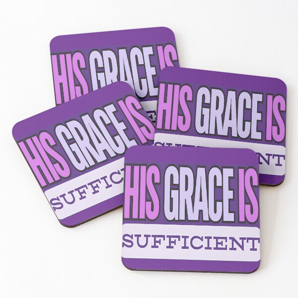 Item preview, His Grace Typography Print designed and sold by ChristCentered.