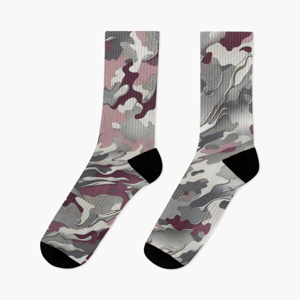 Item preview, Silver, Matte Mauve, Burgundy Camo designed and sold by DesignsByPrnces.