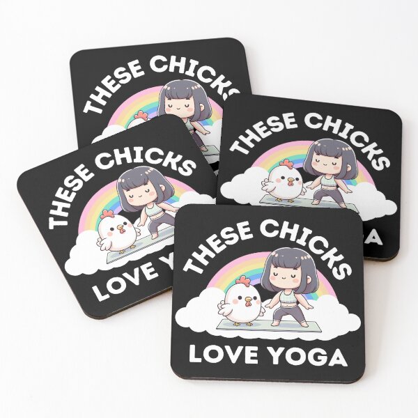 Item preview, Funny Yoga Girl Chicken Chick designed and sold by DivineMovement.
