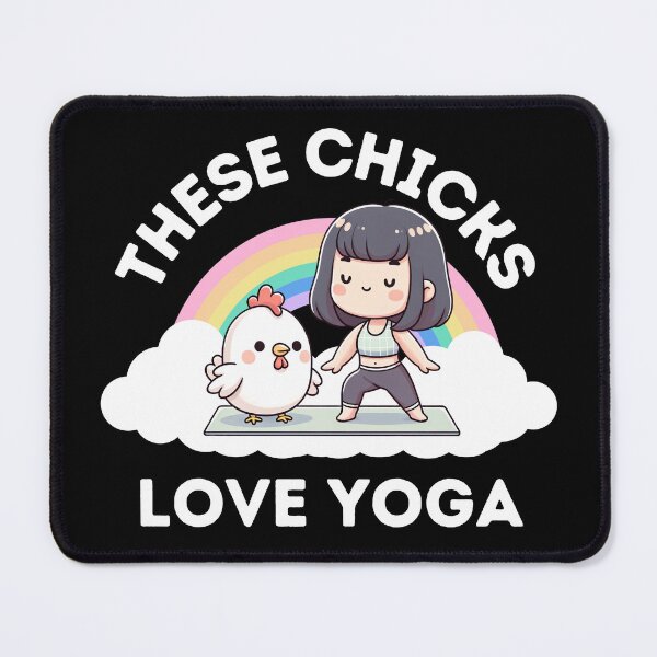 Item preview, Funny Yoga Girl Chicken Chick designed and sold by DivineMovement.