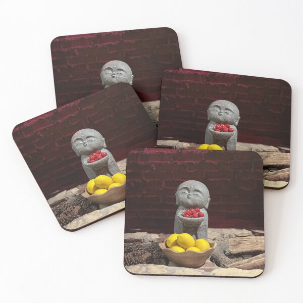 Item preview, Little Monk Statue and Fruit designed and sold by Easley-Does-It.