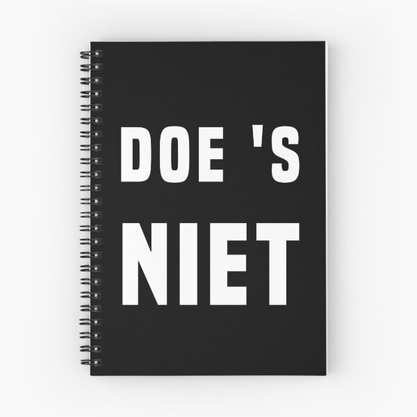 Item preview, DOE ’S NIET (Grappige Tekst Nederlands) designed and sold by Glimpse-of-Hope.