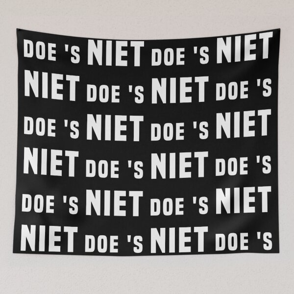 Item preview, DOE ’S NIET (Grappige Tekst Nederlands) designed and sold by Glimpse-of-Hope.