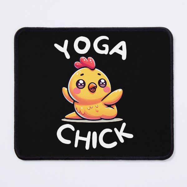 Item preview, Chicken Yoga Girlie Joke designed and sold by DivineMovement.