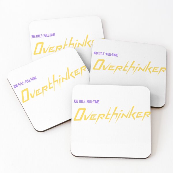Item preview, Job Title - Full-Time Overthinker Design designed and sold by ERROR-STORE.